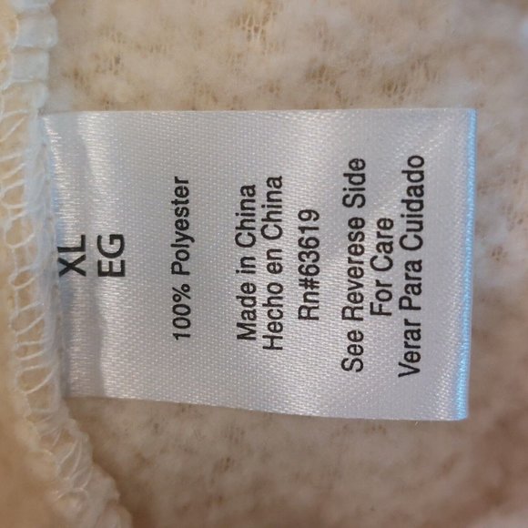 The Sweatshirt Project Women's XL Cream‎ Sherpa Faux Shearling Button Up Jacket - Picture 6 of 10